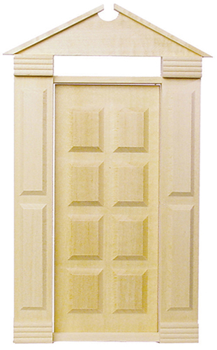 Dollhouse miniature AMERICANA DOOR, PRE-HUNG